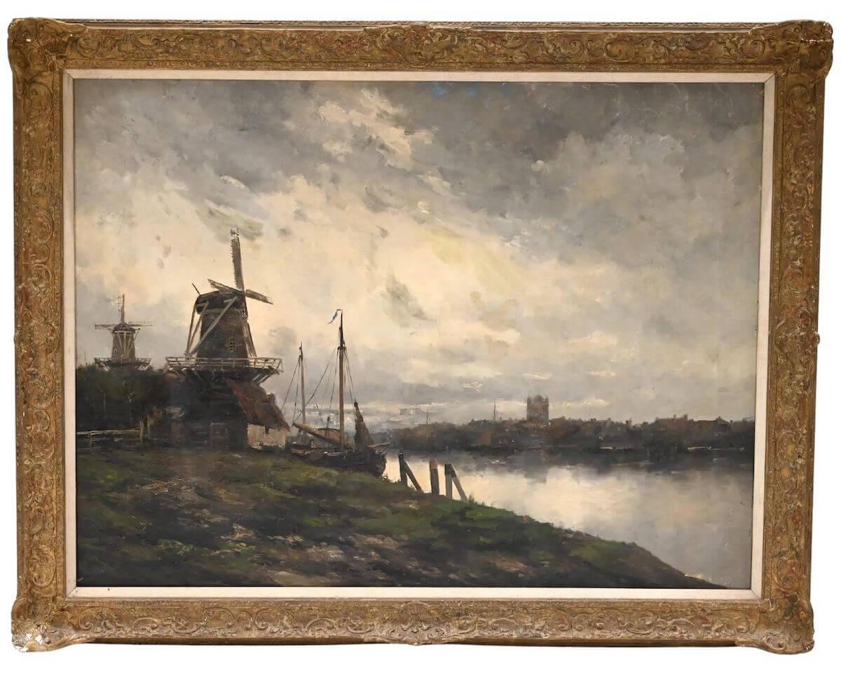 dutch landscape impressionist windmill ship jan van couver hermanus koekkoek the younger dutch landscape impressionist windmill ship jan van couver hermanus koekkoek the younger