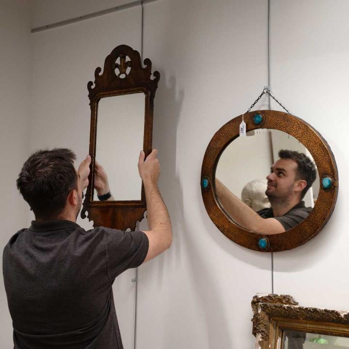 hanging mirror