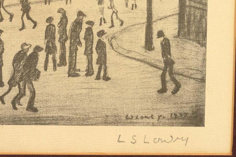 L S Lowry Signature : St Simons Church Salford