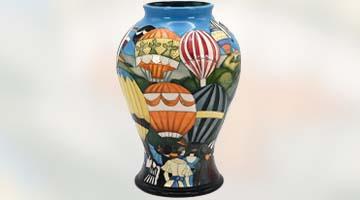 Moorcroft : Up Up and Away Baluster Vase