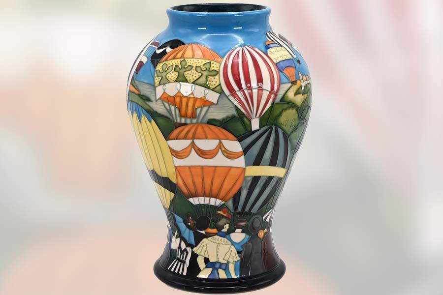 Moorcroft : Up Up and Away Baluster Vase