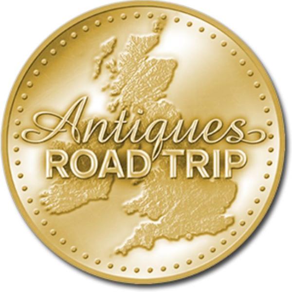 antiques road trip gold logo