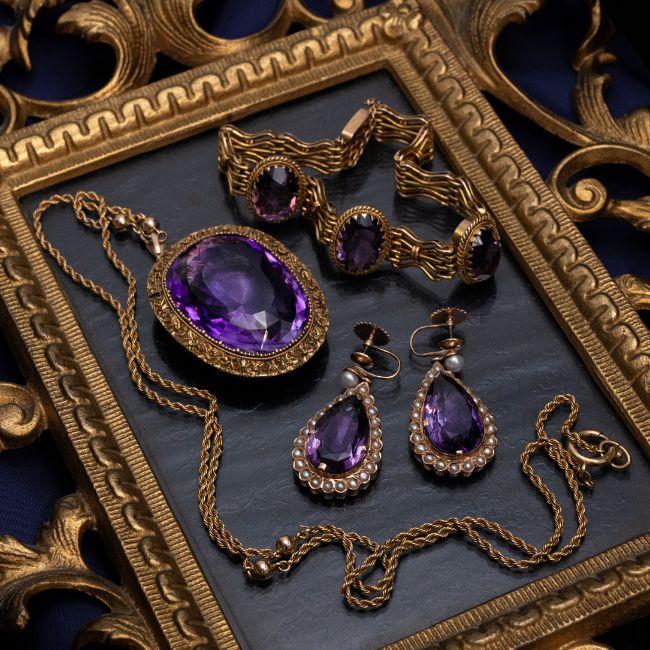lot 124 amethyst parure lot 124 amethyst parure