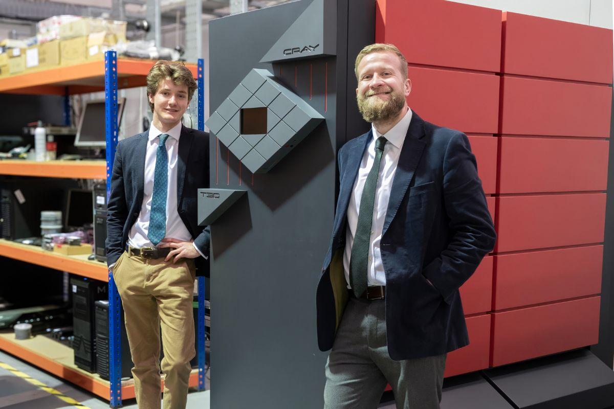 gareth and william with the first cray t3D gareth and william with the first cray t3D
