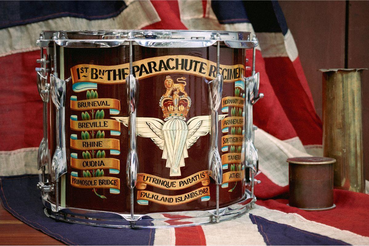 lot 179 parachute reg snare drum