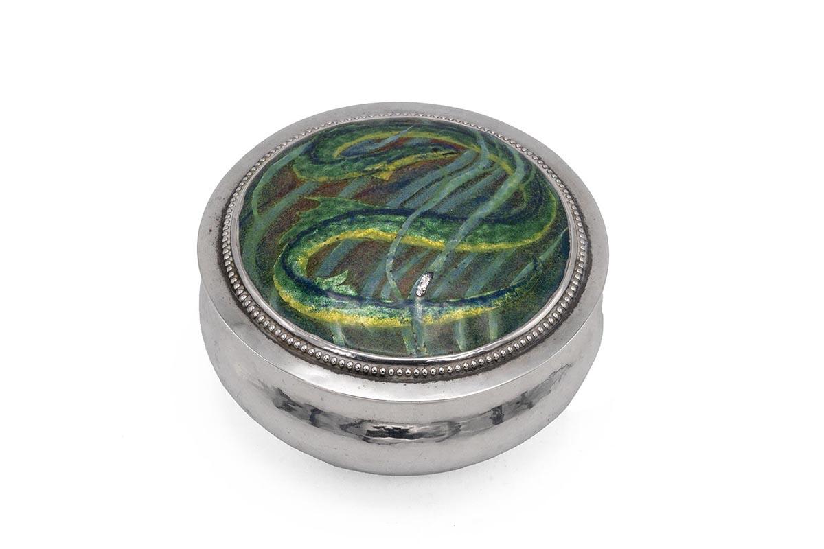 Large image of Guild of Handicraft Enamelled Silver Bowl